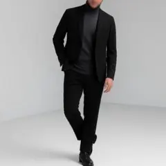 Lサイズ グリーンレーベルリラクシング 洗えるスーツ ツイル生地 セットアップ