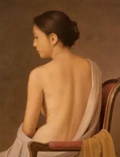 裸婦、美人画12F.絵画、山本英二、スーツF、真作、肉筆、高塚省吾、森本草介。 裸婦、美人画、絵画6号、山本英二、しなりW、真作、肉筆、高塚