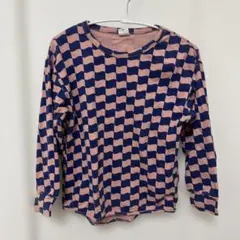 長袖カットソー 120cm ピンク ネイビー