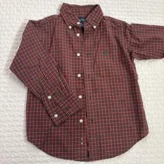 Ralph Lauren チェック柄長袖シャツ 4/4T