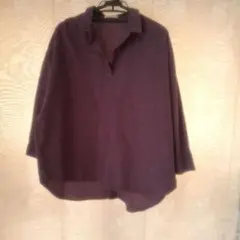 長袖シャツ　パープル