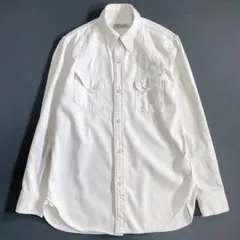 美品 レミレリーフ 近年モデル ウエスタンホワイトデニムシャツ 長袖 Mのサムネイル