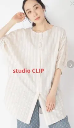 studio CLIP 五分袖ドルマンブラウスのサムネイル