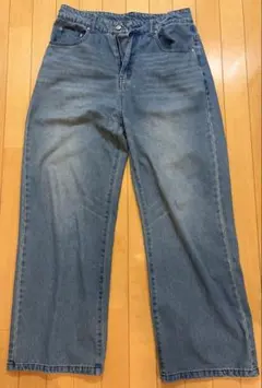 HALHAM ブルー　ワイドデニムパンツのサムネイル