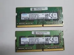 SAMSUNG ノートPC用メモリ 4GB 2枚セット PC4-3200AA - メルカリ