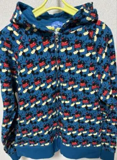 東京ディズニーリゾート　ミッキー柄 ブルーパーカー M