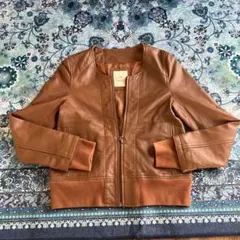 robe cabinet ブラウンレザーアウター　羊革　ラムレザー