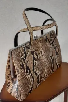 ヘビ革 蛇柄 ハンドバッグ