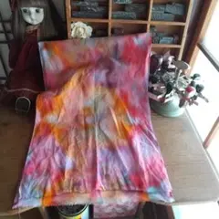170.ジャンクジャーナル素材。手染め布