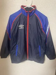 UMBRO アンブロ ウィンドブレーカー ネイビー ブルー レッド 140cmのサムネイル