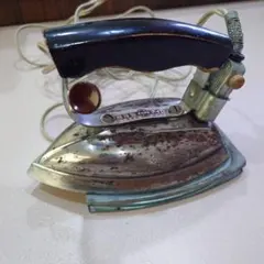 昭和レトロ ナショナル 2号自動アイロン NA-34 動作品 木箱・説明書付