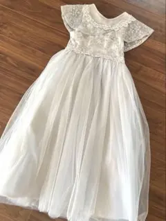 即納★kidsフォーマルドレス サイズ130 ライトグレー