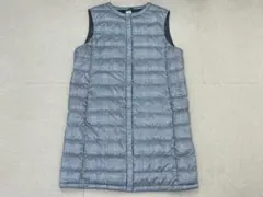 (L02423) エーシーピージー ACPG グレンチェック ロングダウンベスト