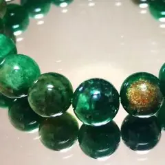 【国内入手困難】天然石 ユークロライト 8mm. ブレスレット0800