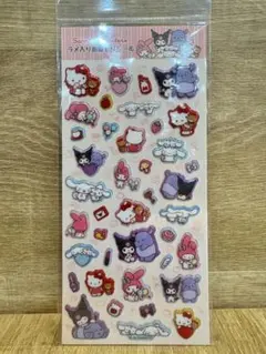 サンリオ ラメ入り樹脂もりシール マイメロ クロミ シナモロール ハローキティ