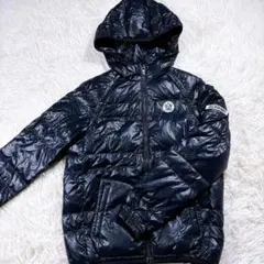 【レディース1⭐️格安】ジャックバニー　ダウンジャケット　ゴルフ　紺　フード付