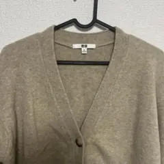 カーディガン ベージュ カーディガン