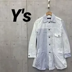 Y'sワイズ ヨウジヤマモト ストライプシャツ ジャケット サイズ2のサムネイル