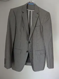 ORIHICA　ライトグレー　ストライプ　スーツ　Y5　クリーニング済