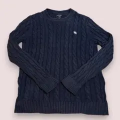 Abercrombie & Fitch ネイビー ニット・セーター Sサイズ