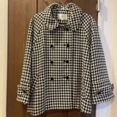 GLACIER 千鳥柄ショートコート ダブルボタン