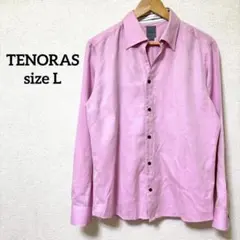 『美品』MEN'S TENORAS【L】ティノラス 長袖シャツ カジュアルシャツ