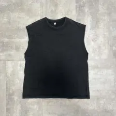 GU ブラック ノースリーブ Tシャツ M