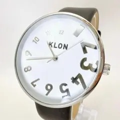 稼働品 KLON × jam クローン メンズ 腕時計 ビッグ文字盤 黒 コラボのサムネイル