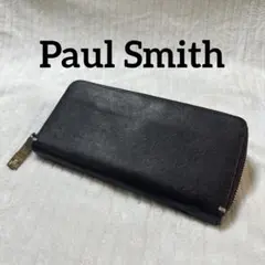 Paul Smith ポールスミス サフィアーノ ラウンドファスナー長財布