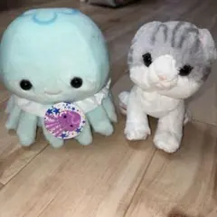 クラゲと猫のぬいぐるみセット