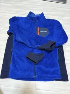 モンベル クリマエア ジャケット キッズ 160 ブルー フリース