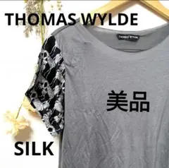 THOMAS WYLDE トーマスワイルド　Tシャツ ガイコツ 骨 異素材のサムネイル