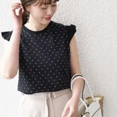 SHIPS　 〈手洗い可能〉カットジャカード ドットカットソーのサムネイル