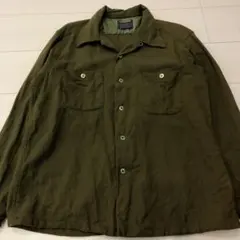 希少 USA製 ペンドルトン ウールシャツ ヴィンテージ 80s カーキ