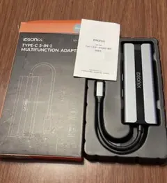 半額⭐️iDsonix USBハブ5-in-1 USB CハブタイプCアダプター