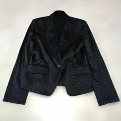 SPECCHIO スペッチオ 総ロゴ柄 テーラードジャケット ストレッチのサムネイル
