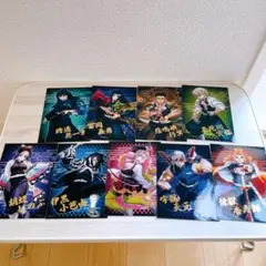 鬼滅の刃　箔押しランダムブロマイド　柱セット 鬼滅の刃 柱カフェ ランダム チェキ風ブロマイド 無一郎 箔押し - メルカリ
