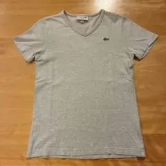 【専用】LACOSTE VネックTシャツ Sサイズ相当　グレー
