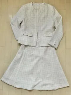 入園、入学に！ツイードノーカラージャケット スカートセット　Honeys購入