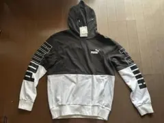 PUMA プーマ パーカー ブラック ホワイト Lサイズのサムネイル