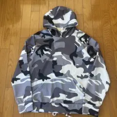 カモフラージュ フード付きパーカー