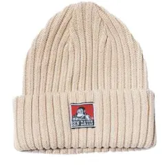 BEN DAVIS コットンニットキャップ ベージュ ユニセックス