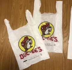 Buc-ee's ロゴ入り プラスチック袋 2장 세트