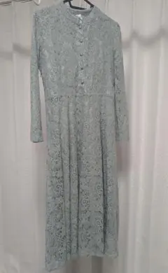 ​【美品】Yino 総レース Aラインワンピース