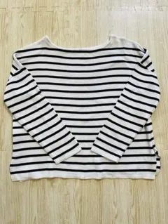 Sweet Mommy マタニティ授乳　産前産後　ニット　ストライプ柄　フリー