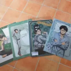 未使用★リヴァイ　進撃の巨人クリアファイル　4枚　まとめ売り　アニメグッズ