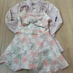 アプレレクール　女の子　水着　ラッシュガード　120cm　2点セット