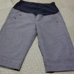 マタニティ クロップドパンツ M～Ｌサイズ