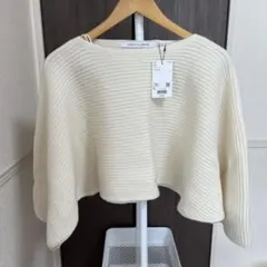 UNIQLO AND LEMAIRE オフホワイト Lサイズ 長袖ニット