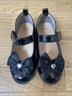 フォーマルシューズ　17㎝　リボン